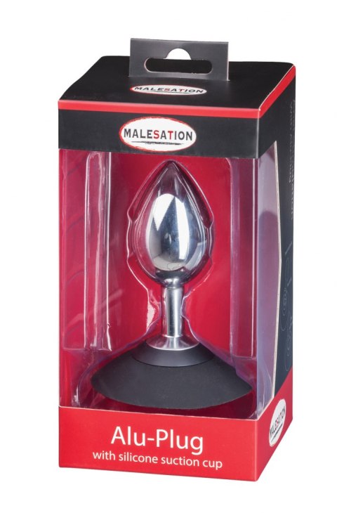 MALESATION Alu-Plug with suction cup large, chrome Malesation MALESATION Alu-Plug with suction cup large, chrome Malesation