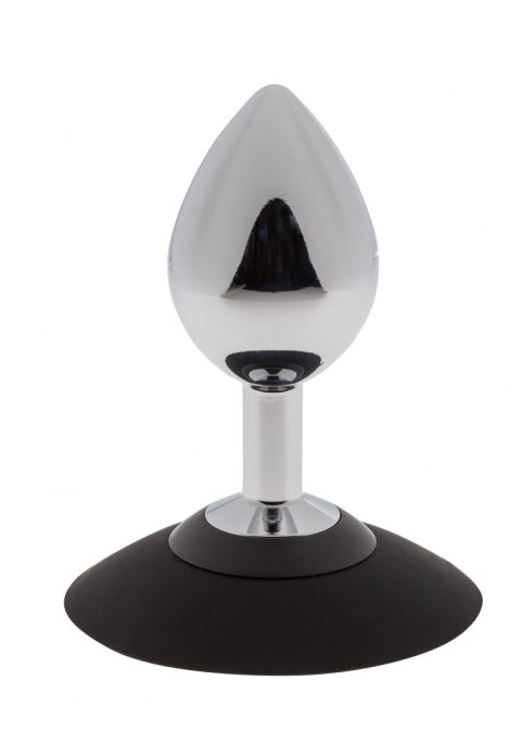 MALESATION Alu-Plug with suction cup medium, chrome Malesation MALESATION Alu-Plug with suction cup medium, chrome Malesation
