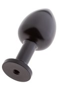 MALESATION Alu-Plug with suction cup small, black Malesation