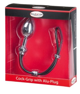 MALESATION Cock-Grip with Alu-Plug large, chrome Malesation