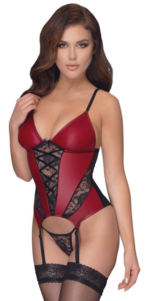 GORSET ZE STRINGAMI red/black L Cottelli LINGERIE