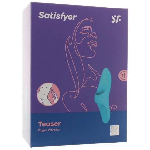 Wibrator masażer na palec Satisfyer Teaser Finger niebieski Satisfyer Wibrator masażer na palec Satisfyer Teaser Finger niebieski Satisfyer