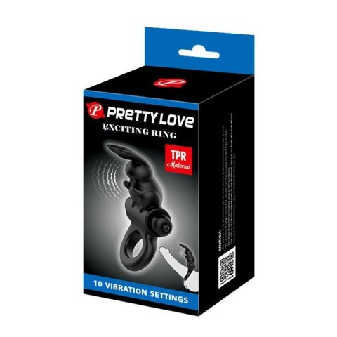 Pierścień na penisa wibrujący Pretty Love Pierścień na penisa wibrujący Pretty Love