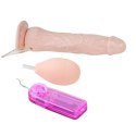 Realistyczne dildo wytrysk sztuczny członek 19cm BAILE