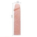 Wyginane elastyczne dildo z kręgosłupem penis 16cm BAILE