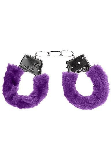 Kajdanki metalowe z futerkiem pluszem BDSM bondage Ouch! Kajdanki metalowe z futerkiem pluszem BDSM bondage Ouch!