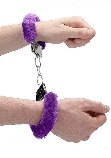 Kajdanki metalowe z futerkiem pluszem BDSM bondage Ouch! Kajdanki metalowe z futerkiem pluszem BDSM bondage Ouch!