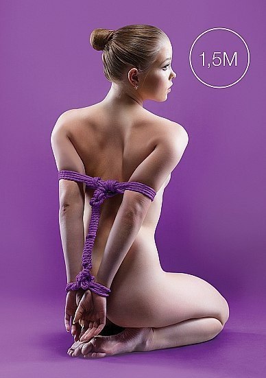 Linka do bondage wiązania krępowania dominacji 1,5m Ouch! Linka do bondage wiązania krępowania dominacji 1,5m Ouch!