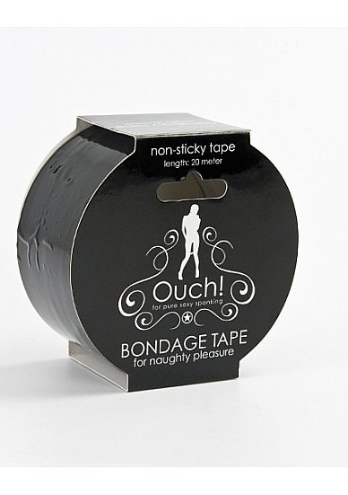 Taśma BDSM Bondage Tape - Black Ouch! Taśma BDSM Bondage Tape - Black Ouch!