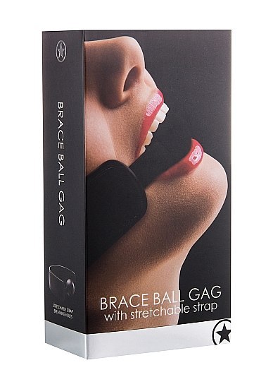 Brace Ball Gag - Black Ouch! Brace Ball Gag - Black Ouch!