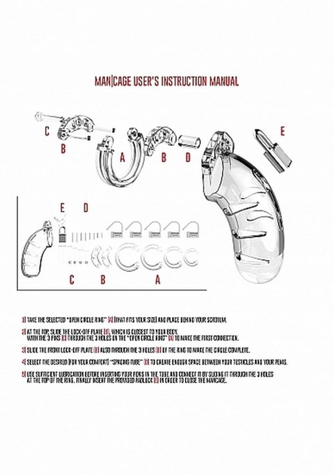 Klatka na penisa członka pas cnoty zestaw BDSM 4.5 ManCage Klatka na penisa członka pas cnoty zestaw BDSM 4.5 ManCage