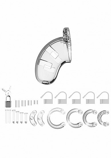 Model 01 - Chastity - 3.5" - Cock Cage - Transparent ManCage Model 01 - Chastity - 3.5" - Cock Cage - Transparent ManCage