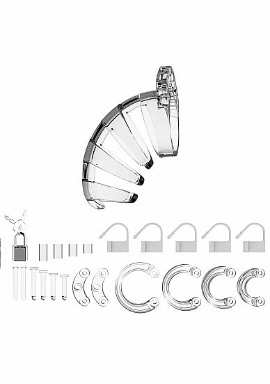 Model 02 - Chastity - 3.5" - Cock Cage - Transparent ManCage Model 02 - Chastity - 3.5" - Cock Cage - Transparent ManCage