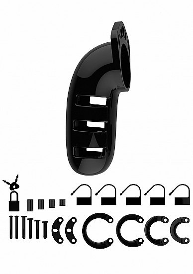 Model 06 - Chastity - 5.5" - Cock Cage - Black ManCage Model 06 - Chastity - 5.5" - Cock Cage - Black ManCage