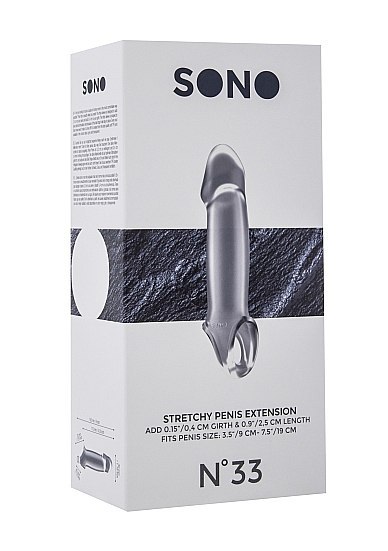 No.33 - Stretchy Penis Extension - Translucent Sono No.33 - Stretchy Penis Extension - Translucent Sono