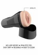 Self Lubrication Easy Grip Masturbator XL Vaginal - Flesh SLT