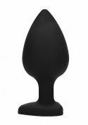 Diamond Heart Butt Plug - Extra Large - Black Ouch!