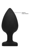 Diamond Heart Butt Plug - Extra Large - Black Ouch!