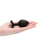 Diamond Heart Butt Plug - Large - Black Ouch!