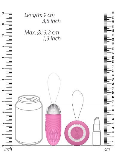 Ethan - Rechargeable Remote Control Vibrating Egg - Pink Simplicity Ethan - Rechargeable Remote Control Vibrating Egg - Pink Simplicity