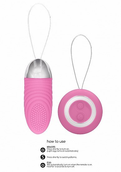 Ethan - Rechargeable Remote Control Vibrating Egg - Pink Simplicity Ethan - Rechargeable Remote Control Vibrating Egg - Pink Simplicity