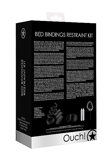 Bed Bindings Restraint Kit - Black Ouch! Bed Bindings Restraint Kit - Black Ouch!