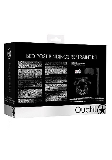 Bed Post Bindings Restraing Kit - Black Ouch! Bed Post Bindings Restraing Kit - Black Ouch!