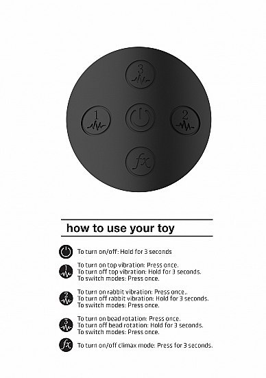 Nilo - Pinpoint Rotating G-spot Rabbit - Black Vive Nilo - Pinpoint Rotating G-spot Rabbit - Black Vive