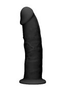 Silicone Dildo Without Balls - 15,3 cm - Black RealRock