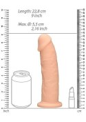 Silicone Dildo Without Balls - 22,8 cm - Flesh RealRock