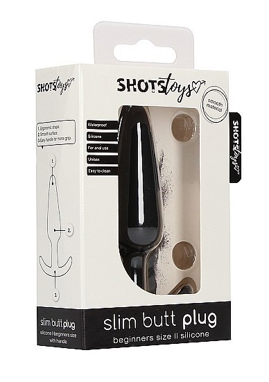 Slim Butt Plug - Black ShotsToys Slim Butt Plug - Black ShotsToys