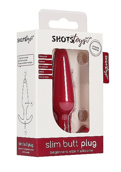 Slim Butt Plug - Red ShotsToys Slim Butt Plug - Red ShotsToys