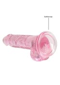 7" / 18 cm Realistic Dildo With Balls - Pink RealRock