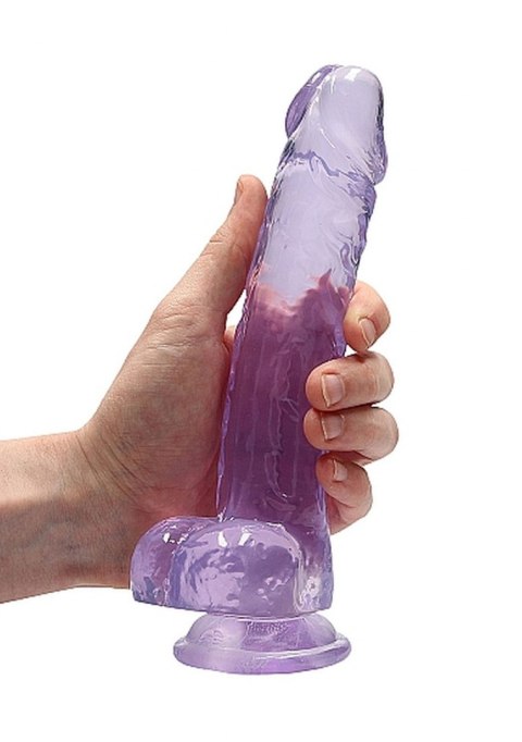 8" / 20 cm Realistic Dildo With Balls - Purple RealRock 8" / 20 cm Realistic Dildo With Balls - Purple RealRock