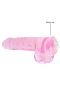 9" / 23 cm Realistic Dildo With Balls - Pink RealRock