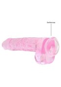 9" / 23 cm Realistic Dildo With Balls - Pink RealRock