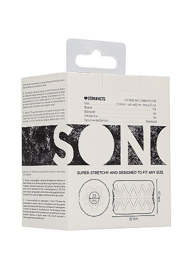 N0. 92 - Reversible Masturbator and Bumper - Transparent Sono N0. 92 - Reversible Masturbator and Bumper - Transparent Sono