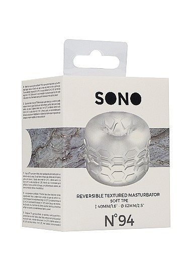 N0. 94 - Reversible Masturbator and Bumper - Transparent Sono N0. 94 - Reversible Masturbator and Bumper - Transparent Sono