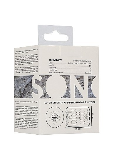 N0. 94 - Reversible Masturbator and Bumper - Transparent Sono N0. 94 - Reversible Masturbator and Bumper - Transparent Sono