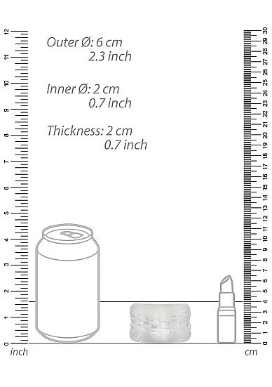 N0. 94 - Reversible Masturbator and Bumper - Transparent Sono N0. 94 - Reversible Masturbator and Bumper - Transparent Sono