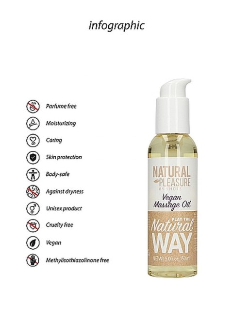 Olejek masaż erotyczny wegański naturalny 150ml Natural Pleasure Olejek masaż erotyczny wegański naturalny 150ml Natural Pleasure