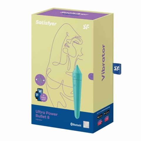Masażer wibrator Satisfyer Ultra Power Bullet 8 turkusowy Satisfyer Masażer wibrator Satisfyer Ultra Power Bullet 8 turkusowy Satisfyer
