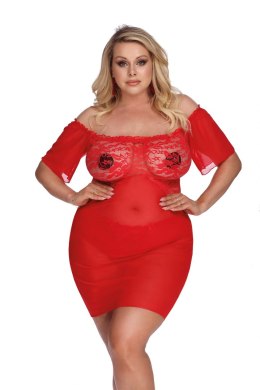 CAMARI RED (CHEMISE/HALKA) XL+ Anais