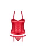 Gorset stringi sex komplet Obsessive Flameria S/M Obsessive