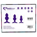 FeelzToys - Bibi Twin Butt Plug Set 3 pcs Purple FeelzToys