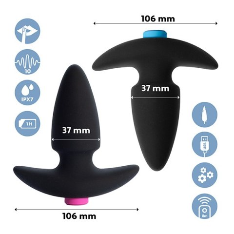 FeelzToys - FunkyButts Remote Controlled Butt Plug Set for Couples FeelzToys FeelzToys - FunkyButts Remote Controlled Butt Plug Set for Couples FeelzToys
