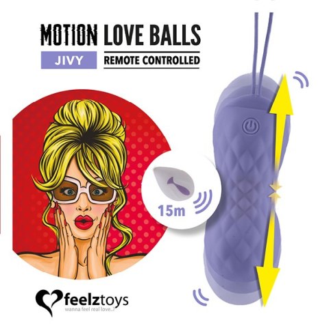 FeelzToys - Remote Controlled Motion Love Balls Jivy FeelzToys FeelzToys - Remote Controlled Motion Love Balls Jivy FeelzToys