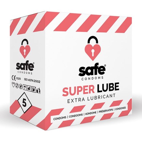 SAFE - Condooms Super Lube Extra Glijmiddel (5 stuks) Safe