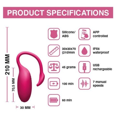 Jajeczko wibrujące z apką Magic Motion Flamingo Magic Motion Jajeczko wibrujące z apką Magic Motion Flamingo Magic Motion