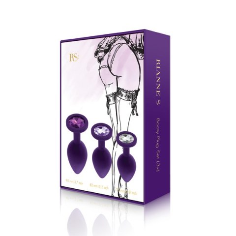 RS - Soiree - Booty Plug Original Set 3x Paars Rianne S RS - Soiree - Booty Plug Original Set 3x Paars Rianne S